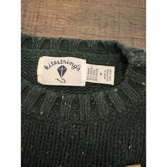 Vintage Kitestrings Wool Blend Sweater Hiking Boots Boys Size 4 - Picture 3 of 9